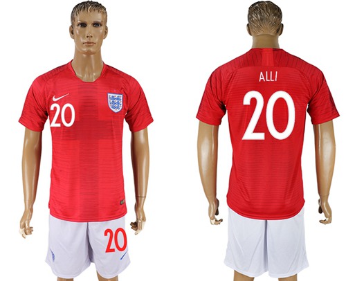 England #20 Alli Away Soccer Country Jersey - Click Image to Close